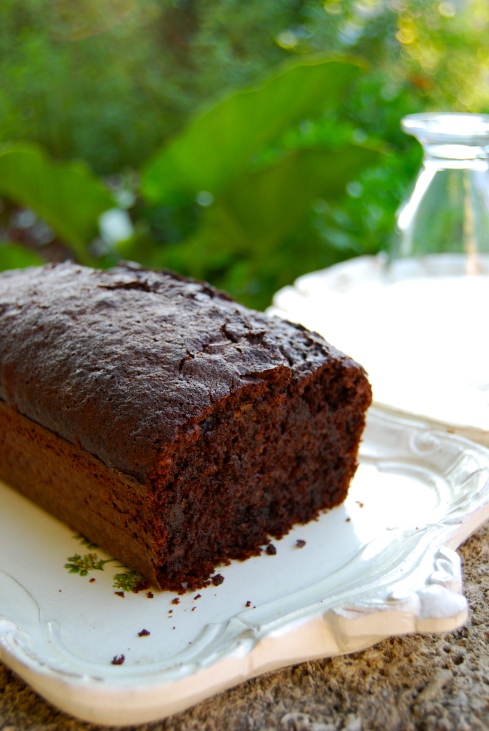 Chocolate & zucchini cake - cake chocolat courgette